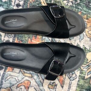 Universal Thread Women's Black Slide Sandals